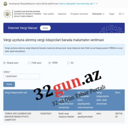 "Dünya Göz" klinikasının vergi borcu yarım milyonu ötdü -  