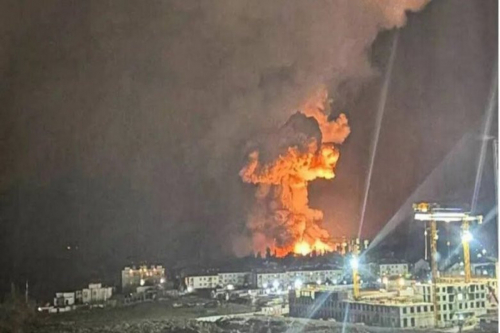 Novorossiysk Ukrayna dronlarının kütləvi hücumuna məruz qalıb