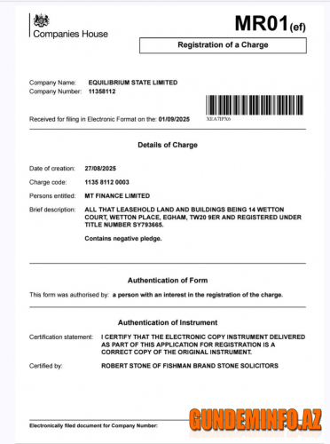 Rafiq Aslanovun oğlu Afiq Aslanov atasının Londonda ona aldığı evi girov qoyub