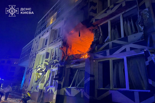 Kiyevdə xəstəxanaya zərbə endirilib:  