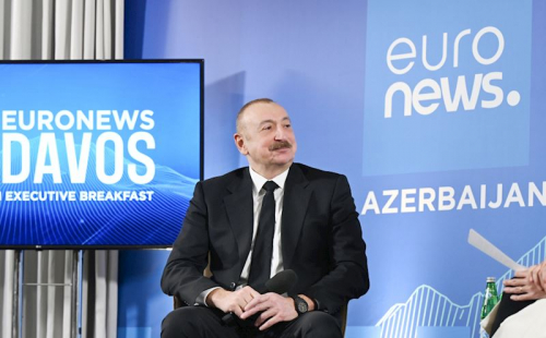   Prezident Davosda “Euronews”a müsahibə verib –  
