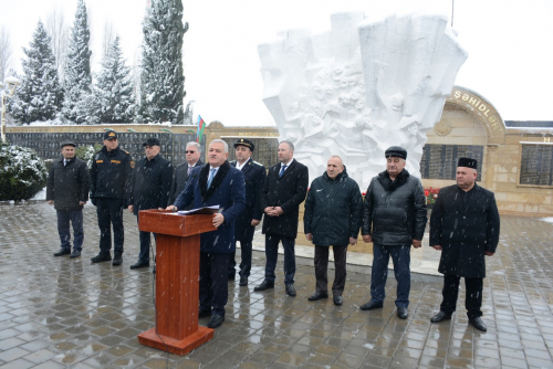 Tərtərdə 20 Yanvar faciəsinin otuz altıncı ildönümü ilə bağlı tədbir keçirilib