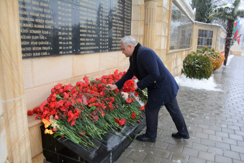 Tərtərdə 20 Yanvar faciəsinin otuz altıncı ildönümü ilə bağlı tədbir keçirilib