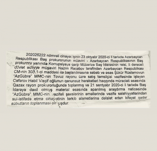 Fermer kartlarından mənimsənilən milyonlar -  