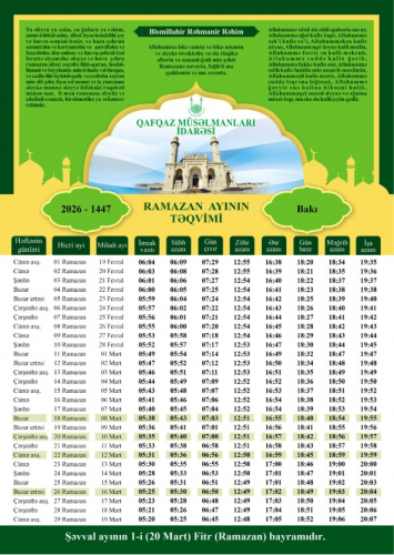 Bu gün niyyət axşamıdır