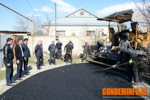Tərtər şəhərinin şəhid Maarif Mustafayev küçəsində asfalt örtüyünün salınması işlərinə başlanılıb