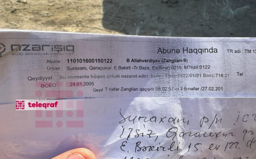 Məskunlaşdığı evi 10 minlik elektrik borcu ilə tərk edən məcburi köçkün danışdı