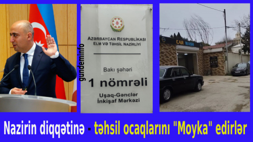 Bakıda təhsil müəssisəinin ərazisində "Moyka" inşa edildi