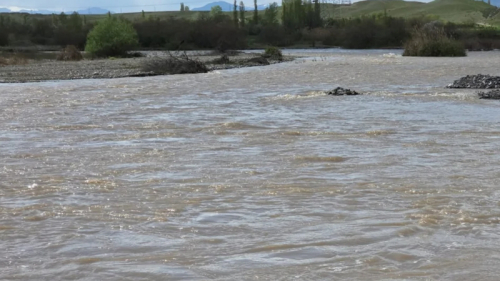 Ağstafa çayından sel keçdi -  