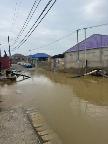 Abşeronda yağışın fəsadları aradan qaldırılır