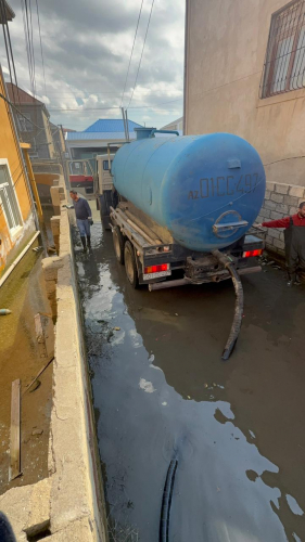 Abşeronda yağışın fəsadları aradan qaldırılır