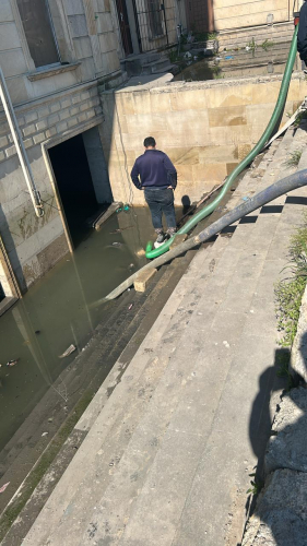 Abşeronda yağışın fəsadları aradan qaldırılır