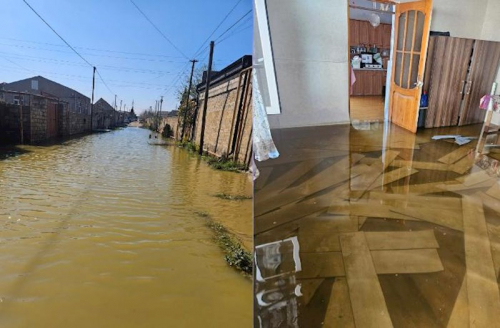 Maştağada 20 gündür yağış suları çəkilmir –