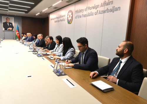 Ceyhun Bayramov ABŞ dövlət katibinin köməkçisi ilə TRIPP-in icrasını müzakirə edib