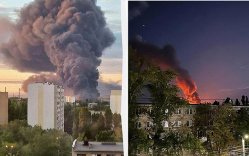 Ukrayna rusların illərdir silah topladığı anbarları məhv edir