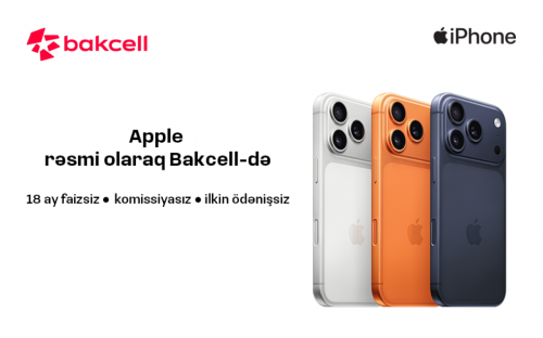 "Apple" məhsullarını rəsmi olaraq "Bakcell Shop"da əldə et!