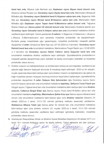 Gəncə-Daşkəsən Regional Təhsil İdarəsində şok yeyinti:  