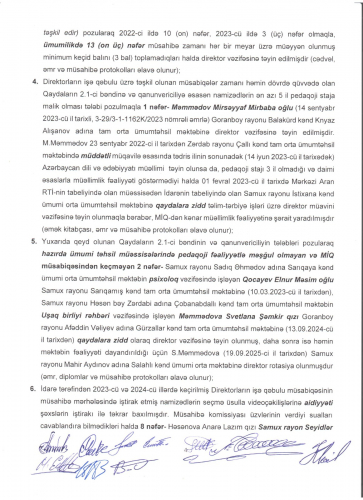 Gəncə-Daşkəsən Regional Təhsil İdarəsində şok yeyinti:  