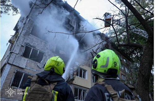 Gecə Rusiya qoşunları Kiyevi ballistik raketlərlə bombalayıb