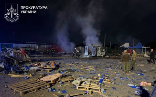 Kiyev vilayətində “Stoliçnı” bazarına zərbə endirilib, ölən və yaralananlar var