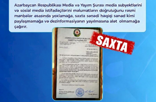Hicaba dair qadağanın olduğu məktub saxtadır – 